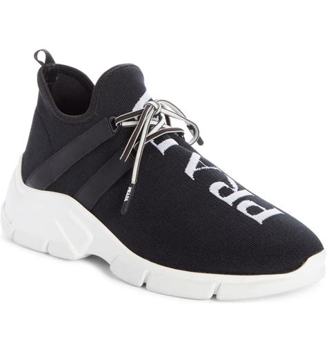 prada sock sneakers womens|Prada knit sneakers women's.